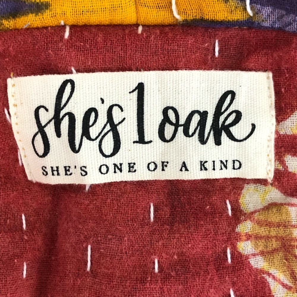 She’s 1 Oak She’s one of a kind multicolored open closure reversible kimono - Picture 6 of 13